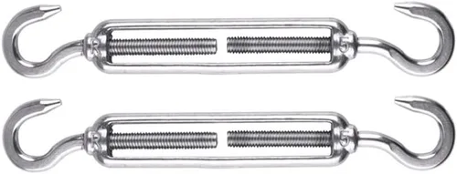 Miniatura 3 de CABAX Kit de accesorios de vela para vela triangular cuadrada serie M6, acero inoxidable antioxidante resistente con 4 tensores, 6 ojales