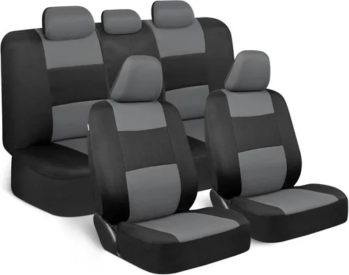 Miniatura 21 de BDK PolyPro Juego de 2 Fundas de Asientos Delanteros de Automóvil en Beige/Negro - Fundas de Asientos Delanteros para Automóviles, Camiones