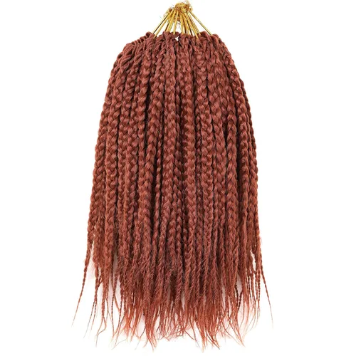 Miniatura 54 de XTREND 10 Pulgadas 6 Paquetes Trenzas de Caja de Ganchillo Cabello Pre-anudado Sin Nudos Bobo Trenzas de Caja 3X Extensiones de Cabello Trenzado 1b#