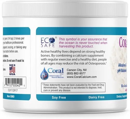 Miniatura 3 de Coral Ecopure Powder, suplemento de polvo de calcio de coral con minerales de coral - 16 onzas