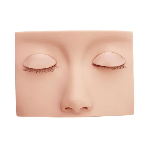 Miniatura 7 de Cabeza de maniquí de pestañas, cabeza de maniquí de pestañas de repuesto de silicona extraíble, extensión de pestañas, práctica de entrenamiento