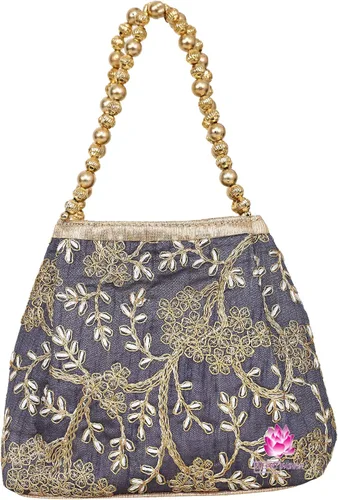 Miniatura 2 de Bolso de boda para niñas con diseño étnico indio Potli