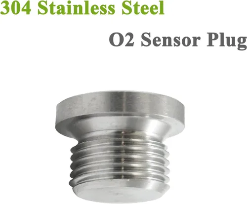 Miniatura 2 de Tapón con sensor de O2, tapones y tapones de montaje de sensor de oxígeno de acero inoxidable, tapones de montaje de sensor de oxígeno estilo muesca