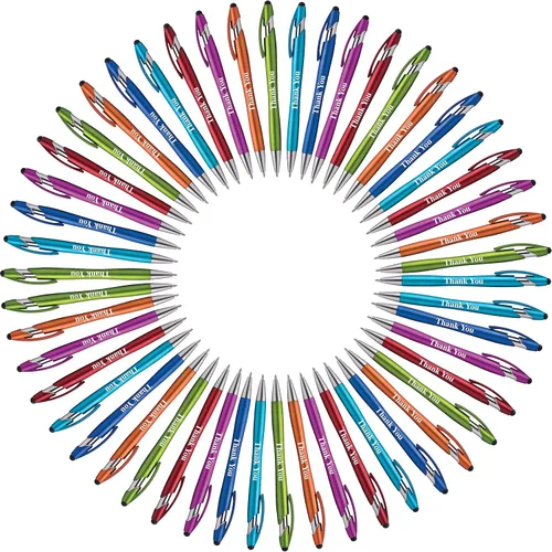 Miniatura 6 de Lápiz óptico de regalo "Thank You" para todos los dispositivos de pantalla táctil, bolígrafo combinado 2 en 1 para eventos, fiestas, apreciación