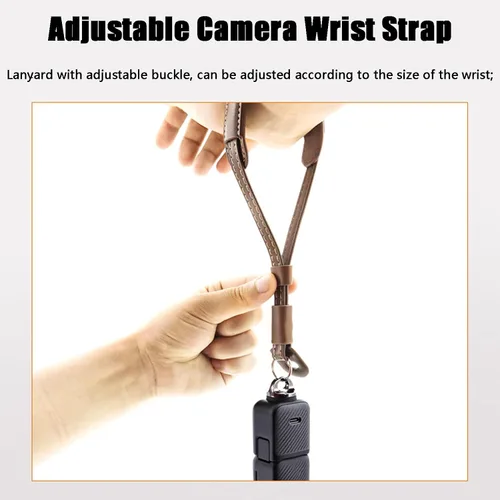 Miniatura 5 de Correa de mano para cámara fotográfica, correa de muñeca, soporte para DJI Osmo Pocket 3 Camera Wristband Hand Grip