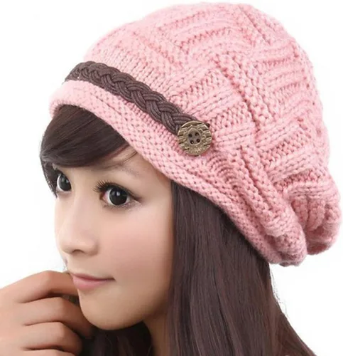 Kafeimali Gorro trenzado cálido de invierno para mujer, gorros de esquí de gran tamaño, gorras de punto para snowboard