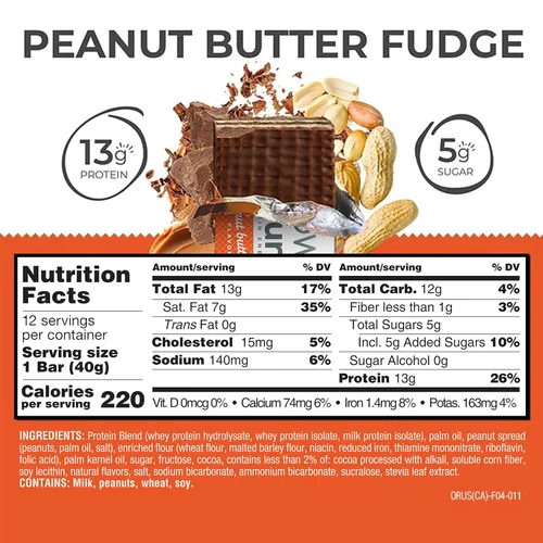 Miniatura 2 de Barritas de proteína Power Crunch, paquete surtido, en 6 sabores, barras de 1,4 onzas (30 unidades). Snacks altos en proteínas con delicioso sabor