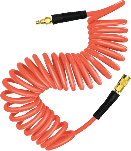 YOTOO Manguera de aire de retroceso de poliuretano de 3/8 pulgadas de diámetro interior por 25 pies de largo con restrictor de curva, acoplador