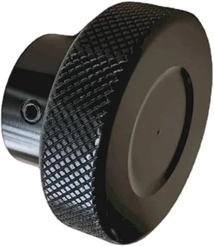 Miniatura 5 de CHANCS Rueda de aleación de aluminio para máquina herramienta 1.969 in (2 pulgadas) OD 0.236 in (1/4 ") agujero moleteado negro oxidado manijas