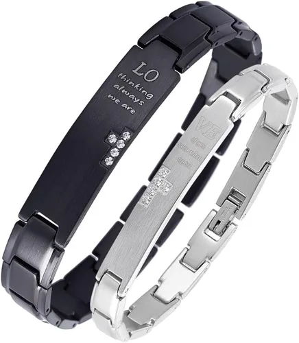 Miniatura 5 de Wolentty Pulseras de distancia para parejas, pulseras a juego, regalo para el día de San Valentín