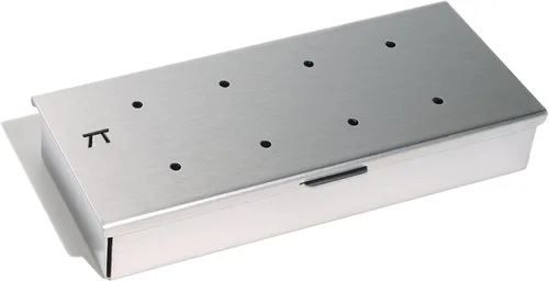 Miniatura 3 de Outset Q177 parrilla de gas para ahumar, 5.25" x 8.25" x 1.25", Caja de ahumado con virutas de madera: Hierro fundido