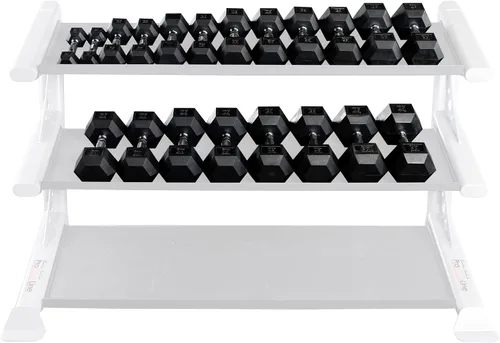 Miniatura 4 de Mancuernas hexagonales con revestimiento de hule 3 – 100 libras