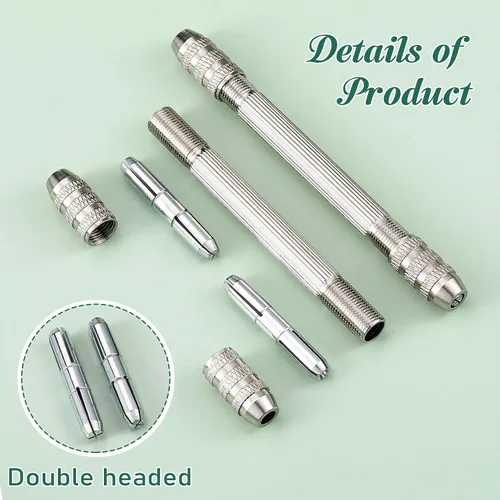 Miniatura 3 de Zhehao 4 piezas de tornillo de banco de doble extremo, taladro de mano, tornillo de banco de resina, herramientas de torsión de alambre con pinza