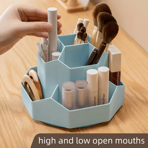 Miniatura 6 de Organizador Giratorio de 360° para Brochas de Maquillaje con 9 Ranuras, Organizadores de Maquillaje para Encimera, Organización de Maquillaje