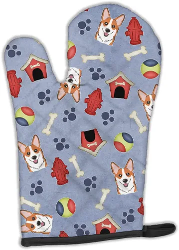 Miniatura 31 de Caroline's Treasures BB4020OVMT Dog House Collection Border Collie - Guante de horno grueso resistente al calor para sartenes calientes y horno
