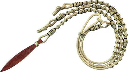 Miniatura 3 de Nudos naturales y negros de piel cruda, tachuelas de caballo trenzadas a mano Romal Romel Reins Ranch Cuerda/cuerda Reins-8.5 pies, 52 pies Romel