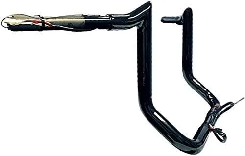 Miniatura 2 de Dominator Industries Perchas de 1 1/4 pulgadas precableadas de 12 pulgadas para barra de gancho de carne, color negro, compatibles con Negro