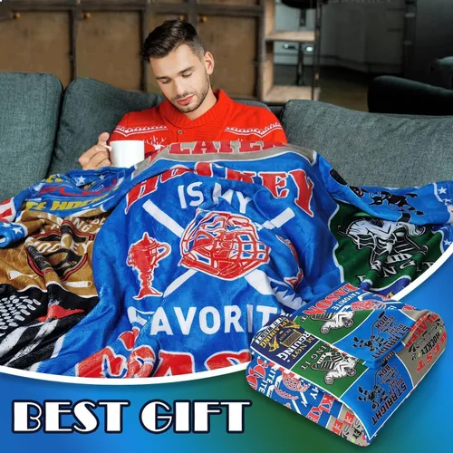Miniatura 4 de Manta de regalo de hockey para niños y hombres, regalos de hockey sobre hielo, regalos para amantes del hockey para niños de 8 a 12 años, regalos