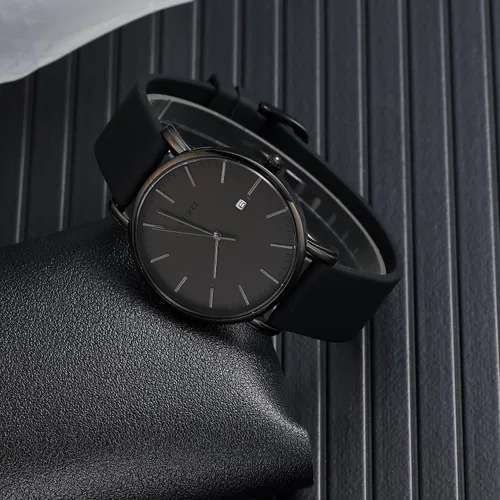 Miniatura 4 de BUREI Relojes de pulsera para hombre, relojes minimalistas de moda, analógicos de cuarzo, impermeables para hombres