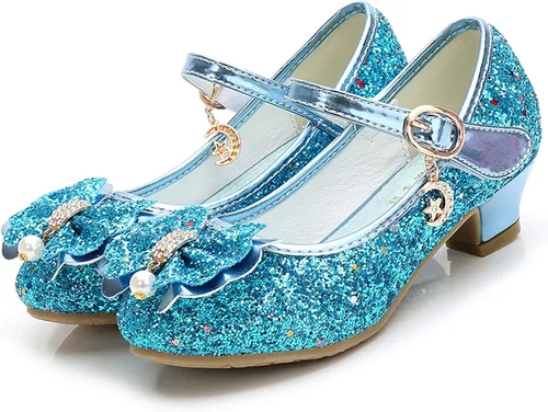Miniatura 4 de Cadidi Dinos Zapatos de vestir para niñas, zapatos de fiesta de boda, zapatos de tacón Mary Jane Princesa (bebéniño pequeñoniño grande)