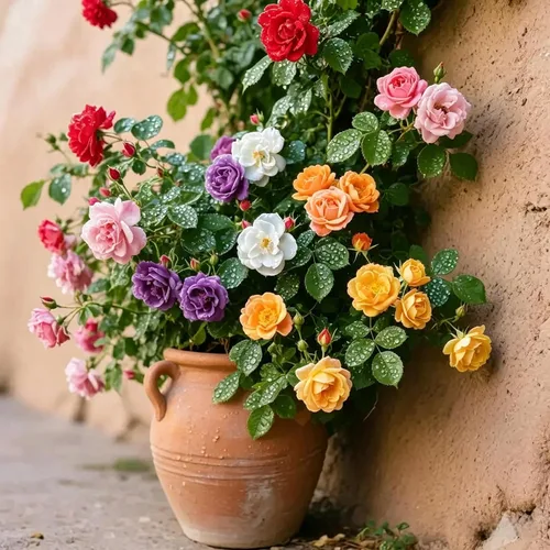 Miniatura 2 de 310 semillas de rosas para plantar, flores de vid rosa perennes fragantes para enrejado, valla y cenadores, escalador de jardín de larga floración