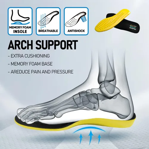 Miniatura 4 de SAFETOE Botas de soldadura para hombres Botas de seguridad con punta compuesta Botas de soldadura resistentes al fuego Botas de trabajo de soldador