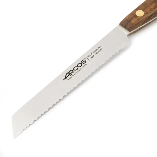 Miniatura 3 de ARCOS Cuchillo Tomate Acero Inoxidable 5 Pulgadas. Cuchillo de Cocina para Verduras. Mango Ovengkol Madera 100% Natural FSC y Hoja 5.118 in. Serie