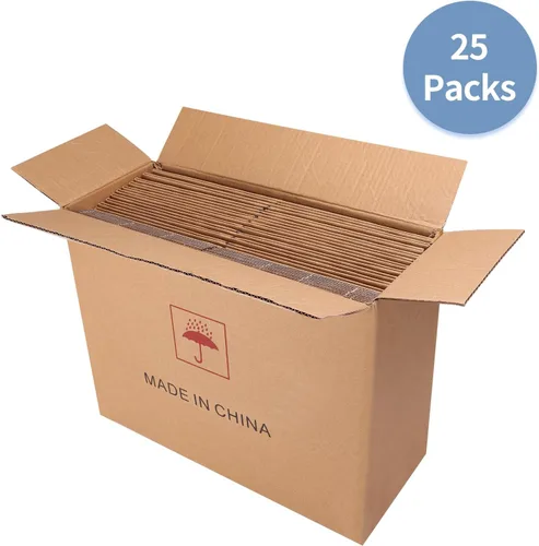 Miniatura 7 de Hoikwo Juego de 25 Cajas de Envío de 8x8x8, Caja de Cartón Corrugado Blanca para Pequeñas Empresas para Embalaje y Correo