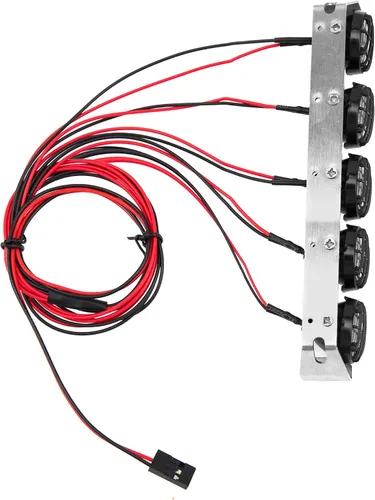 Miniatura 5 de Kit de barra de luz para techo de coche RC 1/10 compatible con Traxxas TRX-4 Axial SCX10 90046 RC4WD D90 CC01 RedCat Gen8 1/10 1/12 RC Crawler Truck