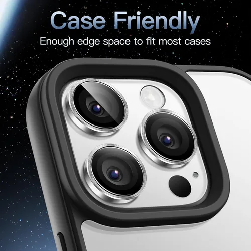 Miniatura 7 de JETech Protector de lente de cámara para iPhone 16 Pro de 6.3 pulgadas y iPhone 16 Pro Max de 6.9 pulgadas, cubierta de anillo individual de metal
