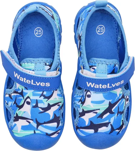 WateLves Zapatos acuáticos para niñas y niños, de secado rápido, calcetines acuáticos para playa, natación, piscina, sandalias al aire libre