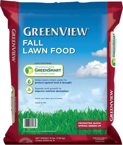 Miniatura 7 de GreenView. Fertilizante de eficiencia mejorada con alimento de otoño para césped GreenSmart, Blanco