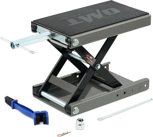 Miniatura 10 de Orion Motor Tech elevador de tijera de 1000 lb con llave tubular, ideal para reparación de motocicletas, plataforma amplia de 13-3/4" x 9-4/5", Azul