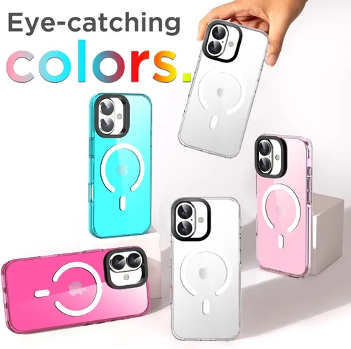 Miniatura 107 de AICase Funda protectora para iPhone 16 compatible con iPhone 16, delgada, ligera, transparente [no amarillenta] Diseño vibrante