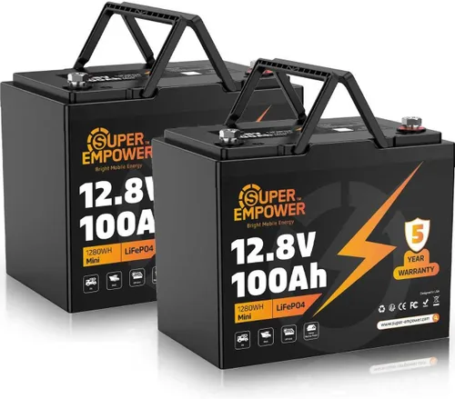 Miniatura 12 de Batería de litio LiFePO4 de 12 V 300 Ah, batería LiFePO4 de ciclo profundo para RV con protección a baja temperatura, BMS de 200 A, 3840 Wh, ciclos