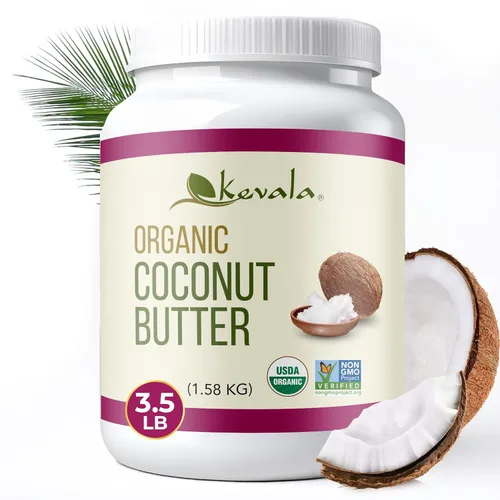 Miniatura 13 de Kevala - Mantequilla de coco orgánica, sándwich natural a base de plantas, hecho en Estados Unidos, crema de coco untable para hornear y cocinar