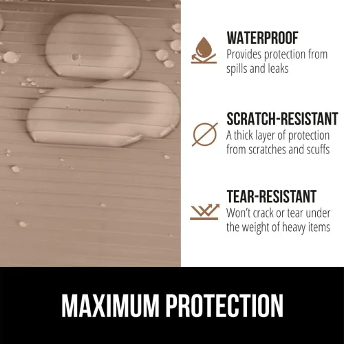 Miniatura 4 de GORILLA GRIP DuraGuard Forro para Estantes, Forros de Gabinete No Adhesivos para Cajones de Cocina, Estantes, Refrigerador, Almacenamiento de Blanco