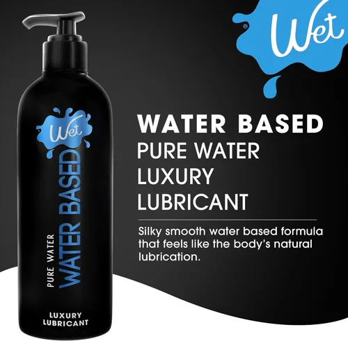 Miniatura 3 de Wet Silver - Lubricante duradero a base de agua, fórmula prémium original, pH equilibrado, hipoalergénico, sin parabenos, vegano, no mancha