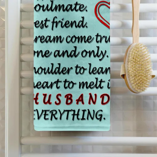 Miniatura 2 de 3dRose My Always and Forever, My Happily Ever After, My Soulmate, My Best Friend Toalla, 15 x 22 pulgadas, color blanco