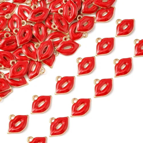 Miniatura 13 de DanLingJewelry 100 dijes de destello blanco esmaltado, dijes de relámpago para hacer joyas 100pcs-Flash Blanco