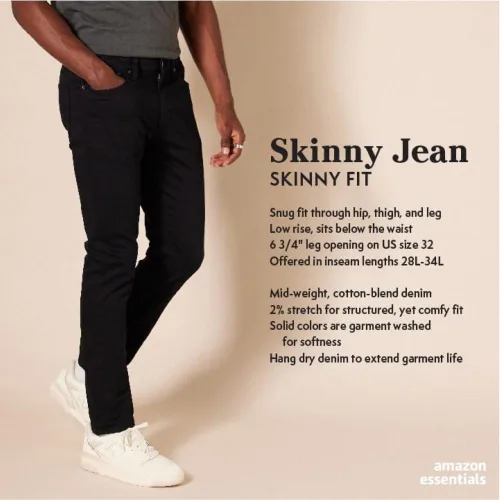 Miniatura 2 de Tienda Essentials Jeans elásticos ajustados para hombre