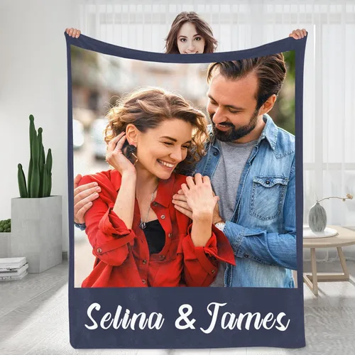 Manta personalizada con fotos, texto, regalos personalizados para parejas, mantas con fotos con mis propias fotos, mantas con fotos personalizadas 1