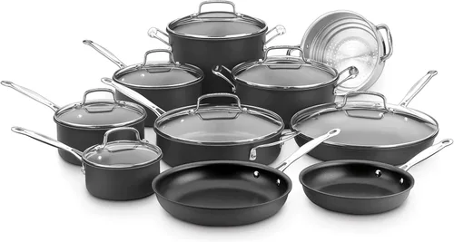 Miniatura 2 de Juego de ollas Cuisinart Chef's Classic™ antiadherentes con anodizado duro, 11 piezas