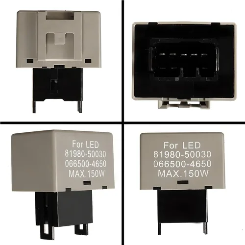 Miniatura 4 de iJDMTOY 8-Pin LM449 81980-50030 066500-4650 Relé de flasher LED electrónico de 8 pines, compatible con Lexus Scion o Toyota, unidad de repuesto