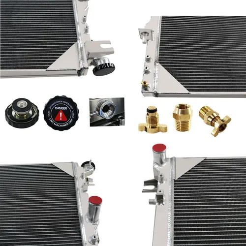 Miniatura 8 de Radiador de aluminio para 2007-2018 Jeep Wrangler JK V6 3.6L 3.8L radiadores 1 fila Core Radiador
