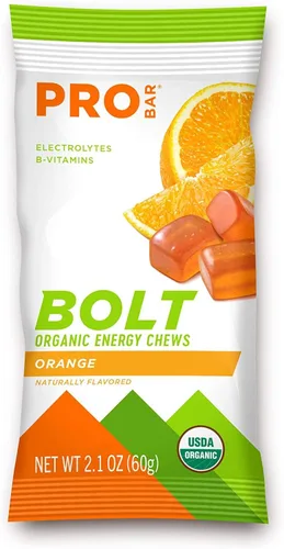 Miniatura 2 de Probar Bolt Organic Energy - Masticables de naranja y frambuesa, seis de cada sabor, caja de 12