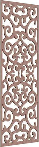 Miniatura 81 de Eveline - Paneles decorativos de pared de madera con calado, 13 3/8 pulgadas de ancho x 34 3/8 pulgadas de alto x 3/8 de alto, roble rojo rojo