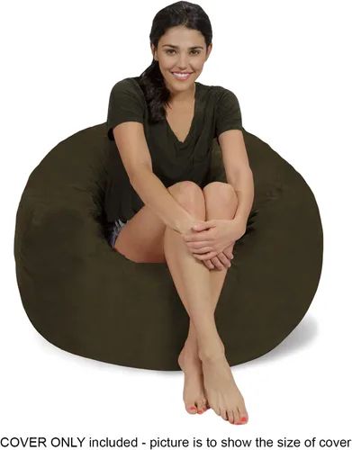Miniatura 2 de Chill Sack Bean Bag Funda para silla, 3 pies, microgamuza - Oliva