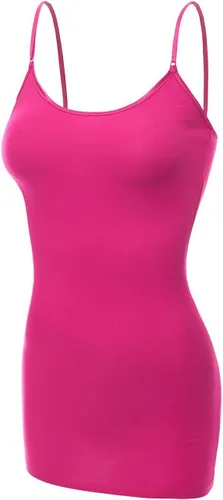 Miniatura 129 de Emmalise Camisola larga casual básica para mujer, con tirantes ajustables, top en capas