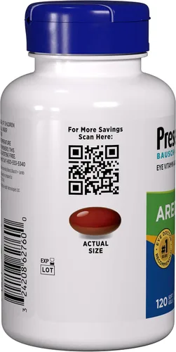 Miniatura 5 de PreserVision AREDS 2 Suplemento vitamínico y mineral para ojos con OCUSorb, 120 geles suaves veganos, contiene luteína, zeaxantina, vitamina C